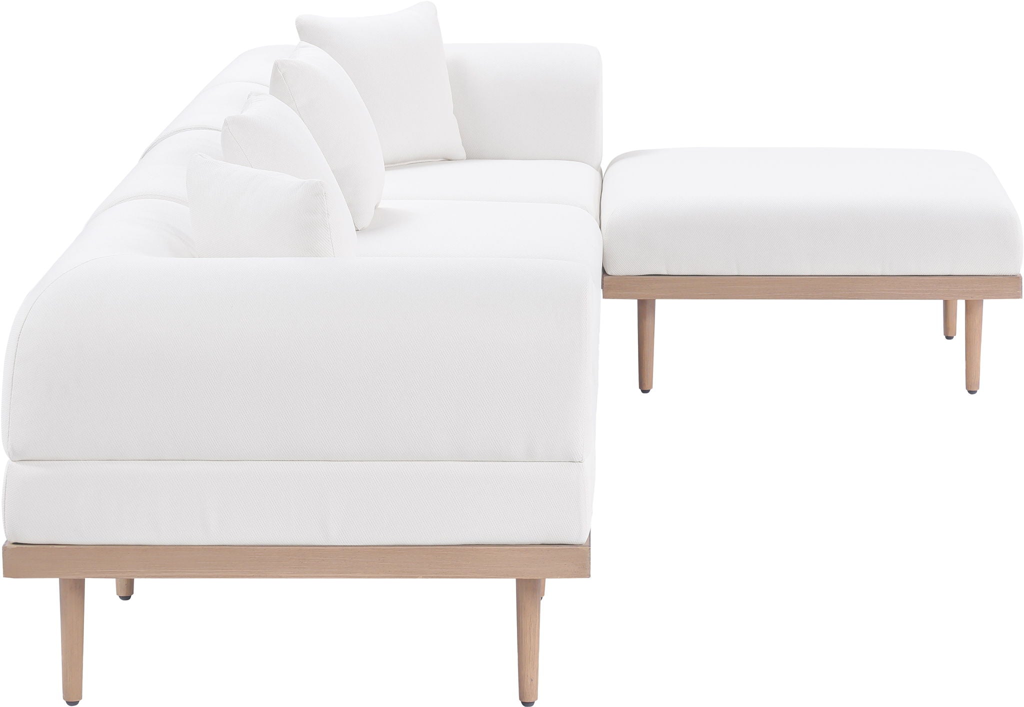Laguna - 5 Piece 106.5" Upholstered Outdoor Patio Modular Sectional