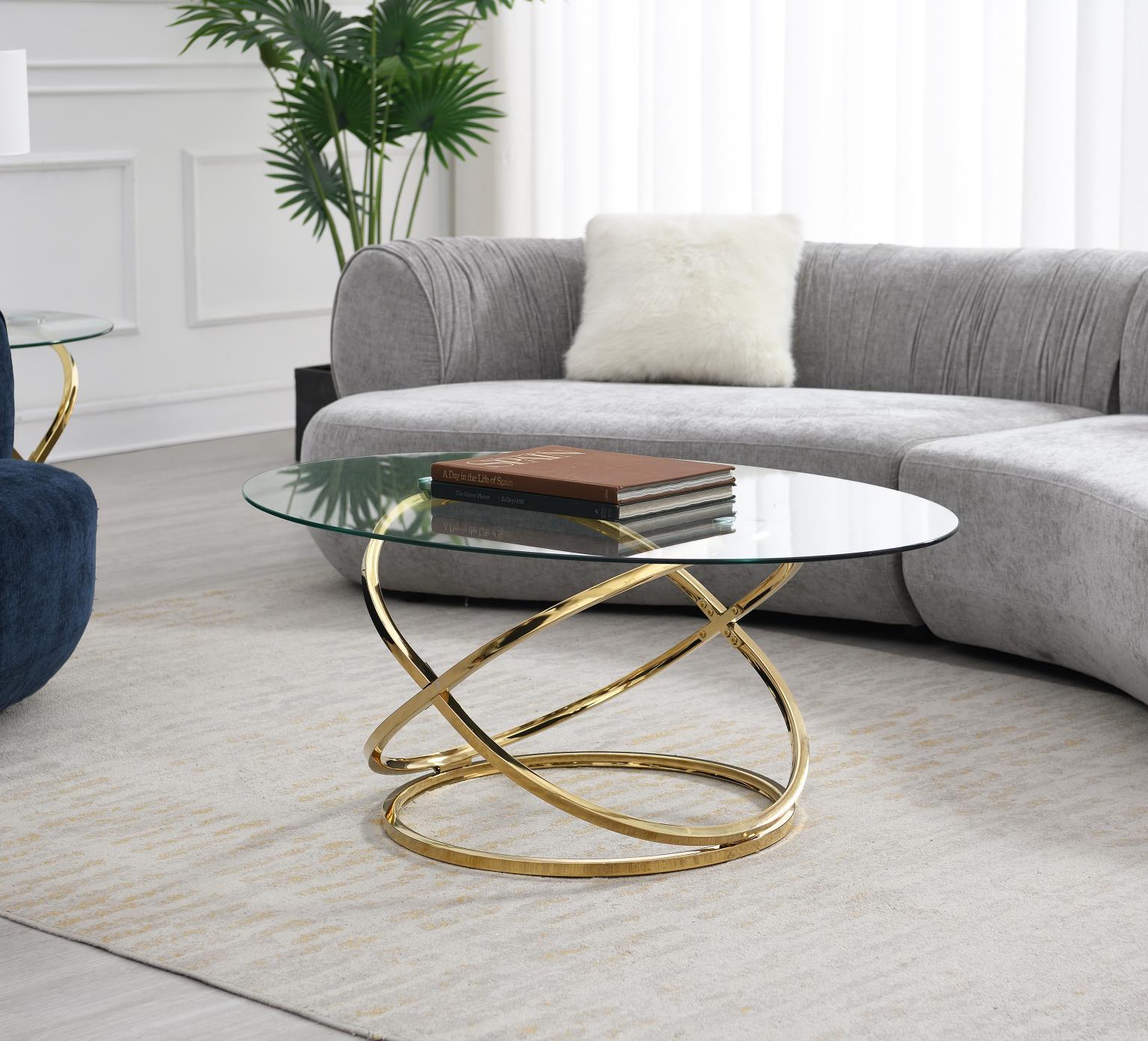T303 - Table Set (Set of 3) - Gold