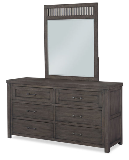 Bunkhouse - Vertical Mirror - Dark Brown