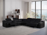 1116 - 7-Piece L-Shaped Sectional Sofa In With 3 Power Recliners & Power Headrests