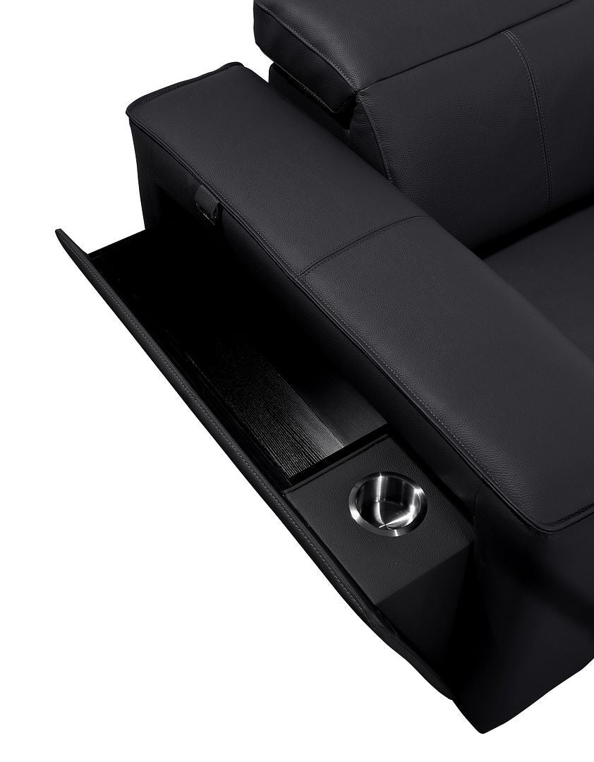 1224 - 8-Piece Modular Power Reclining Sofa & Loveseat Set In With 5 Power Recliners & Power Headrests