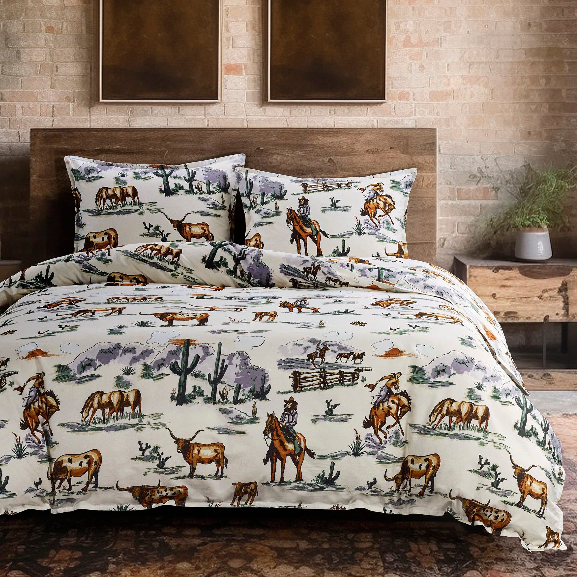 Ranch Life - King Reversible Duvet Cover Set (Set of 3) - Duffle Bag