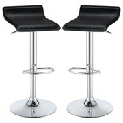 Backless Bar Stool With Adjustable Height - Black