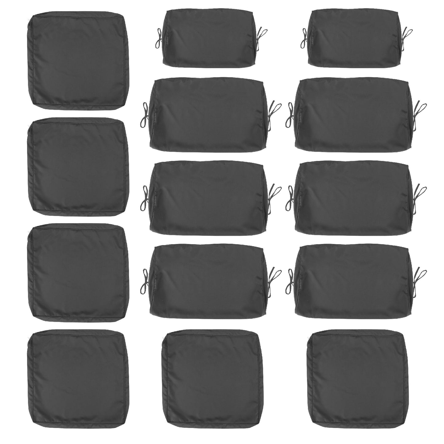14 Pack Cushion Covers For 7 Piece Wicker Rattan Sectional Sofa