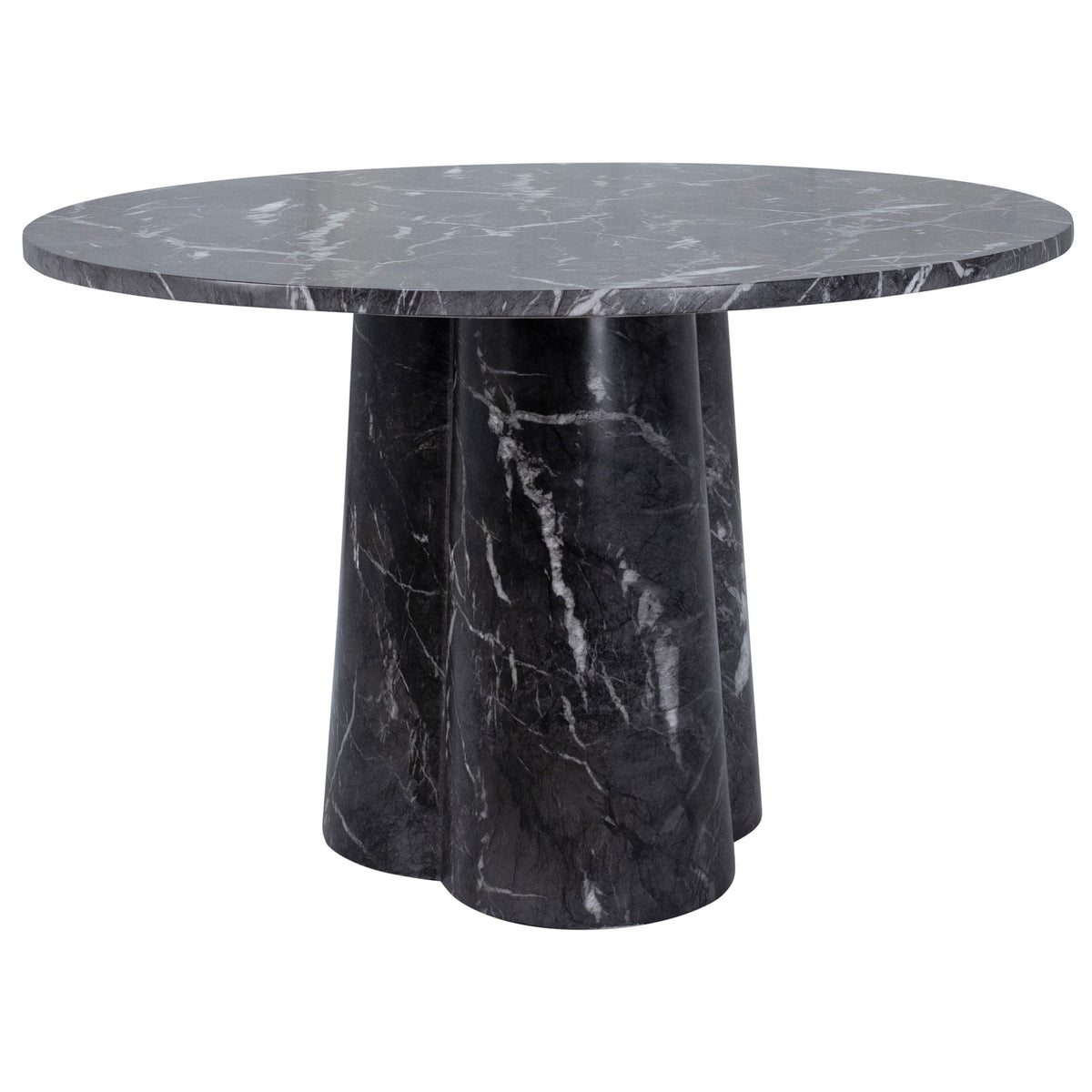 Selina - Dining Table - Black Marble