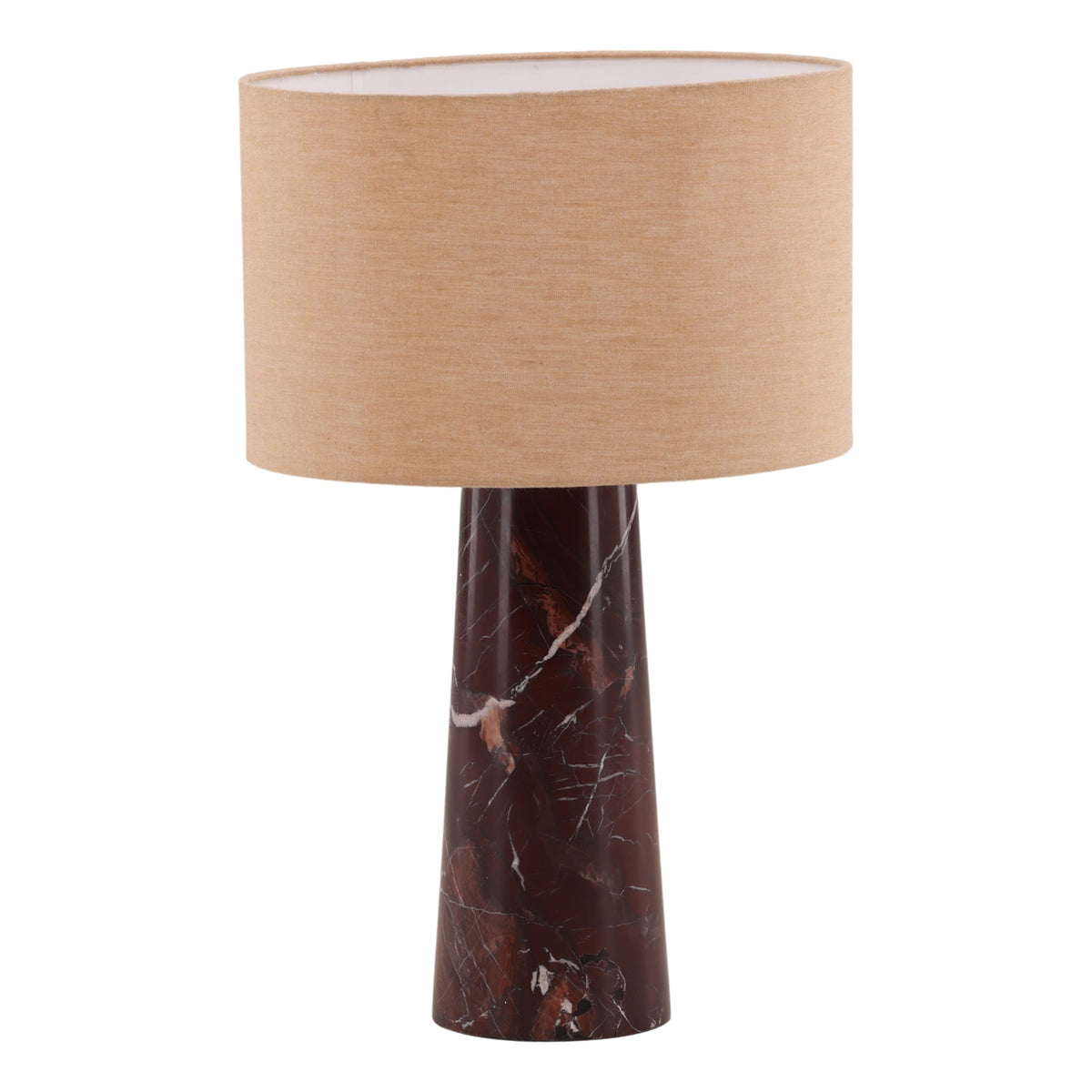 Cresswell - Table Lamp - Red And Beige
