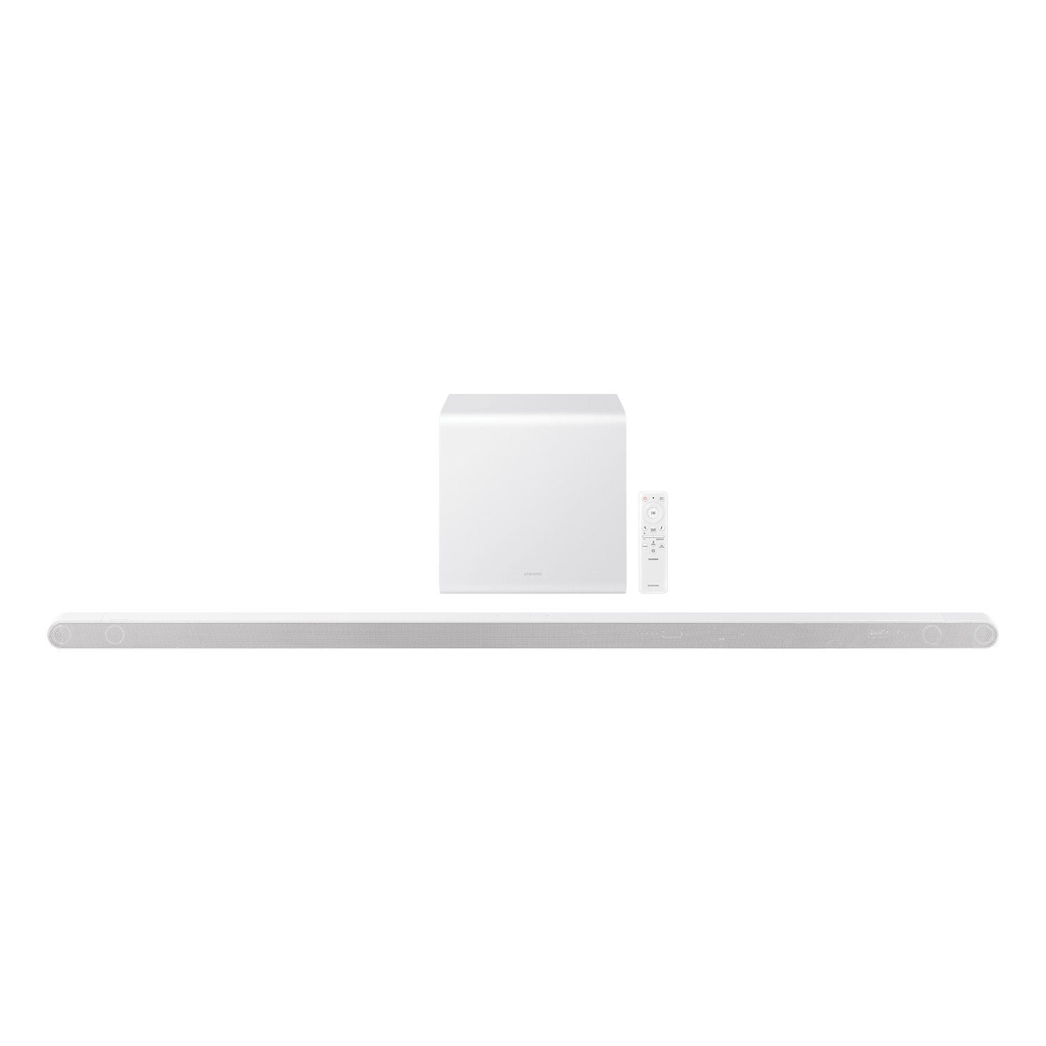 Samsung - 3.1.2 Channel Soundbar With Wireless Sub, Dolby Atmos,330W - White