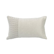 Wilshire - Diamond Pattern Lumbar Pillow - Cream