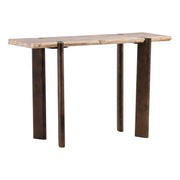 Peridot - Console Table - Light Natural And Bronze