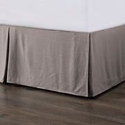 Hera - King Washed Linen Tailored Bed Skirt - Taupe