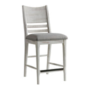 Modern Rustic - Panel Stool - Weathered White