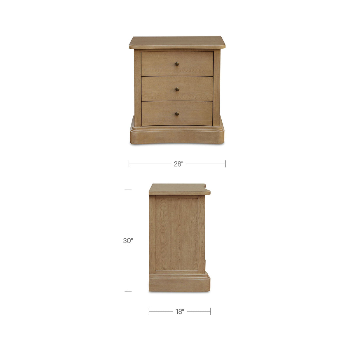 Clarence - Nightstand - Natural