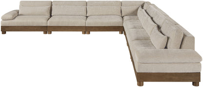 Turin - Chenille Fabric Upholstered Modular Sectional - Taupe