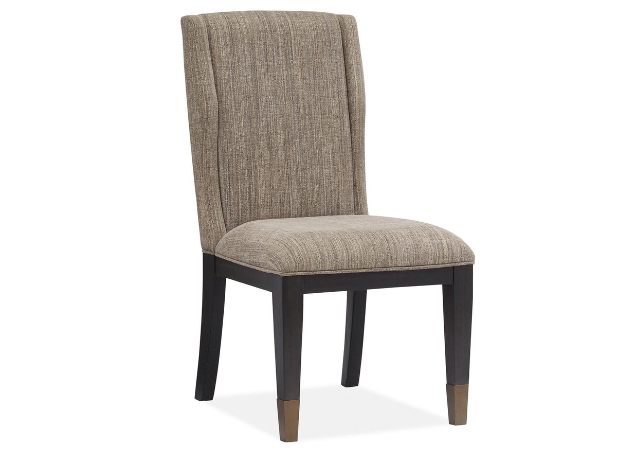 Ryker - Upholstered Host Side Chair (Set of 2) - Nocturn Black And Coventry Gray