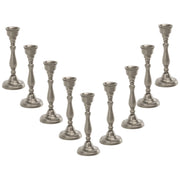 Candle Stand Pewter (Set of 9) - Brushed Nickel
