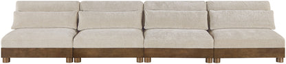 Turin - Chenille Fabric Upholstered Modular Sectional - Taupe