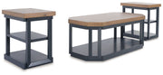 Landocken - Occasional Table Set (Set of 3) - Brown / Blue