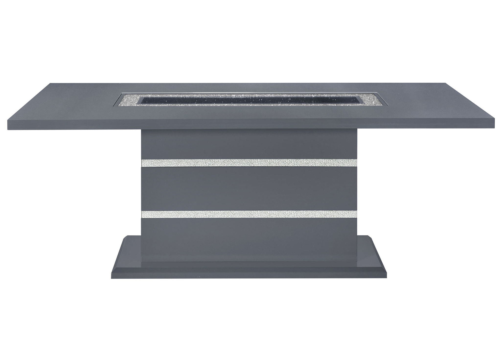 Monaco - 5 Piece Dining Room Set (Dining Table And Four Dining Chairs) - Dark Gray