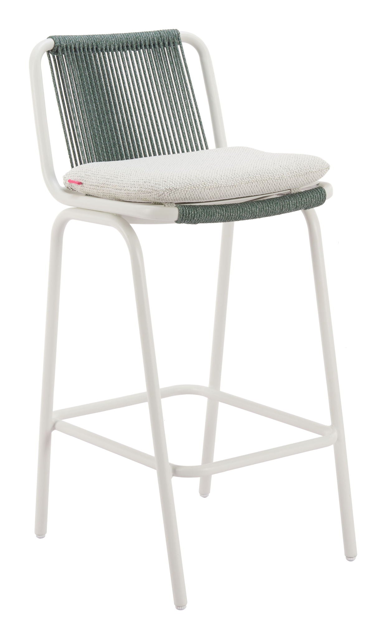 Luft - Outdoor Barstool (Set of 2) - White / Green