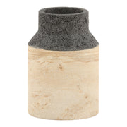 Domenico - Vase - Natural With Black