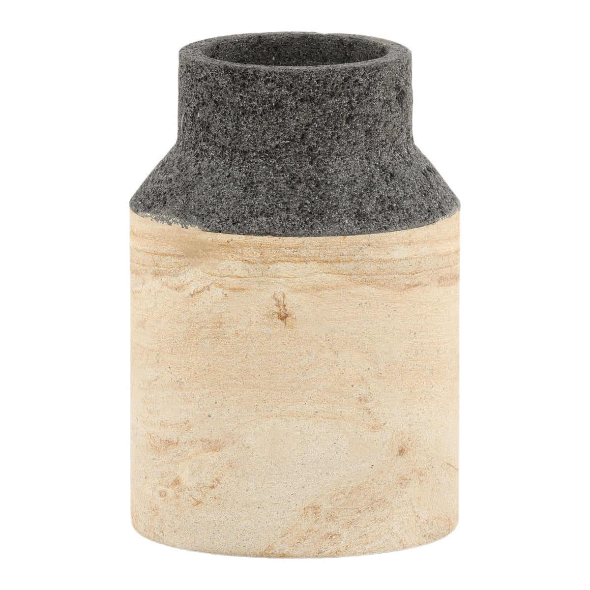 Domenico - Vase - Natural With Black