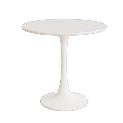 Mid-Century Round Dining Table With Pedestal Base For 2 - 4 People
