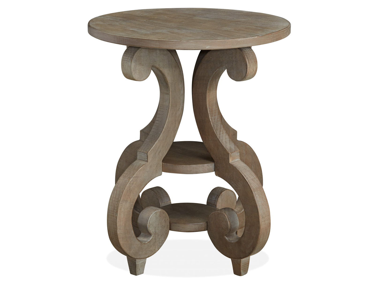 Tinley Park - Round Accent End Table - Dove Tail Gray