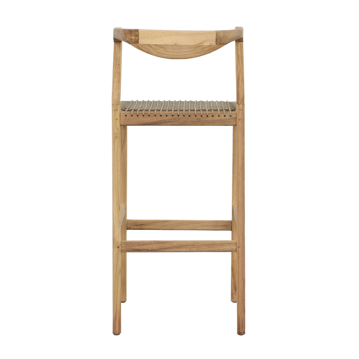 Rosel - Outdoor Barstool - Natural And Taupe