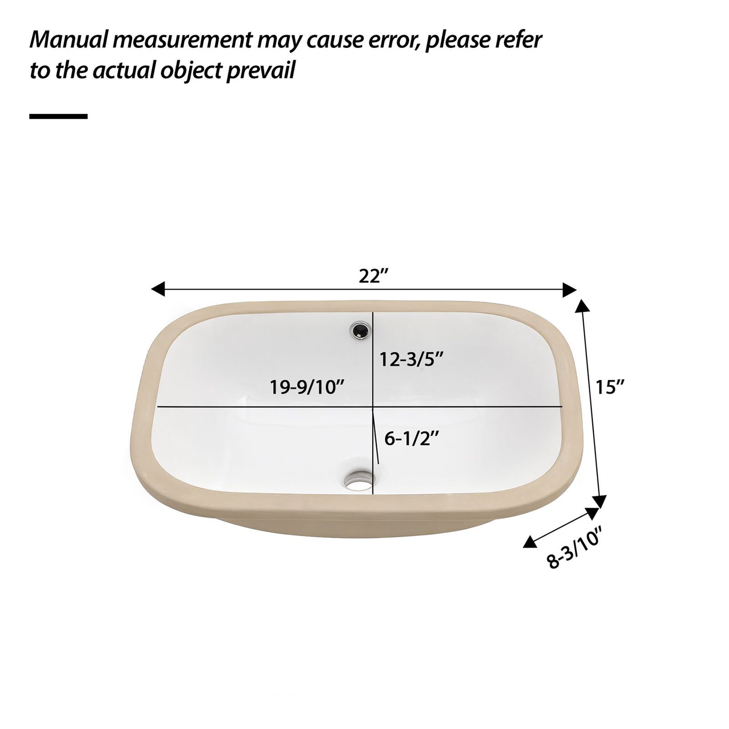 Modern Ceramic Undermount Bathroom Sink With Overflow, High Quality
