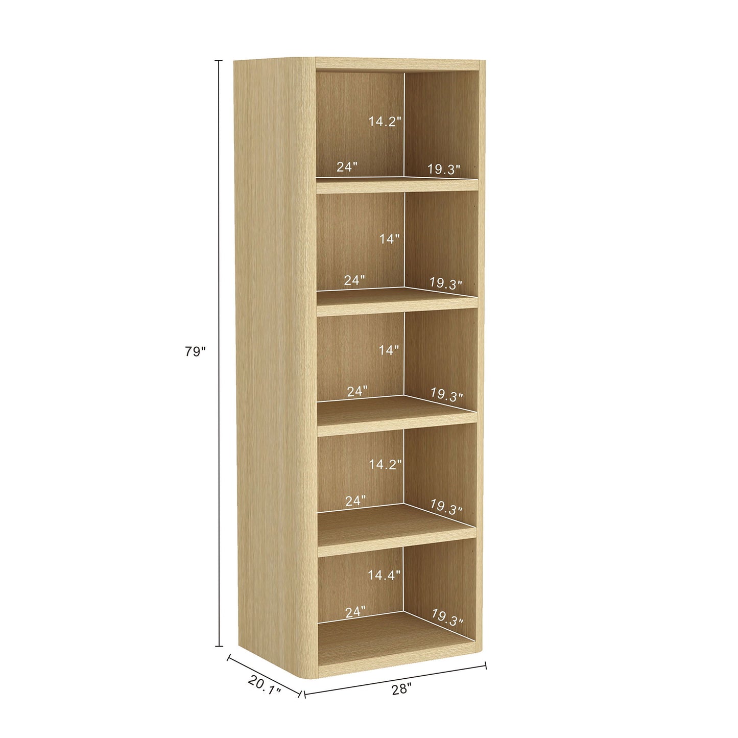 Rivington - Open Bookcase