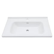 Modern Rectangular Vanity Top With Overflow For Bathroom