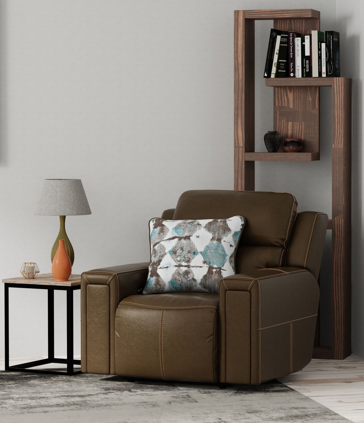 Arezzo - Power Headrest Power Lay Flat Recliner With Zero Gravity/Extended Ottoman