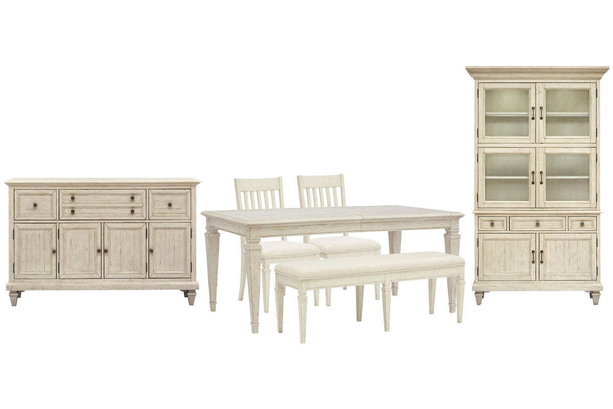 Newport - 6 Piece Extendable Rectangular Dining Table Set