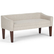 Parris - Upholstered Bench - Silver