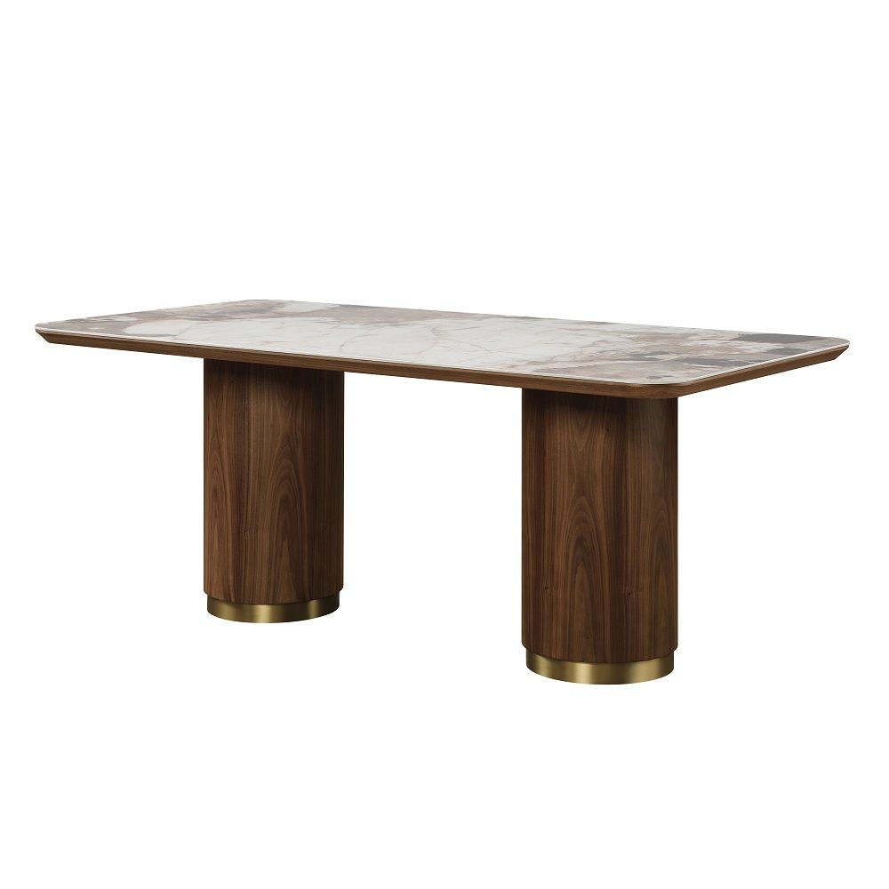 Willene Dining Table With Ceramic Top - Thumbnail 4
