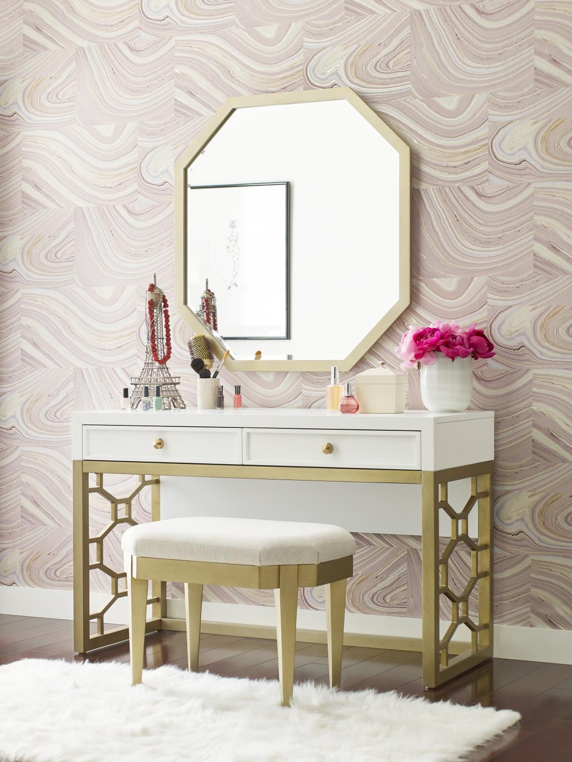 Chelsea by Rachael Ray - Vanity Stool - White