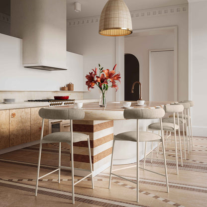 Liliana - Velvet Bar Stool