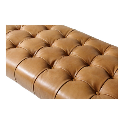 Wyatt - Leather Bench - Beige