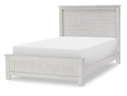 Preston - Complete Full Panel Bed - Bleached Linen