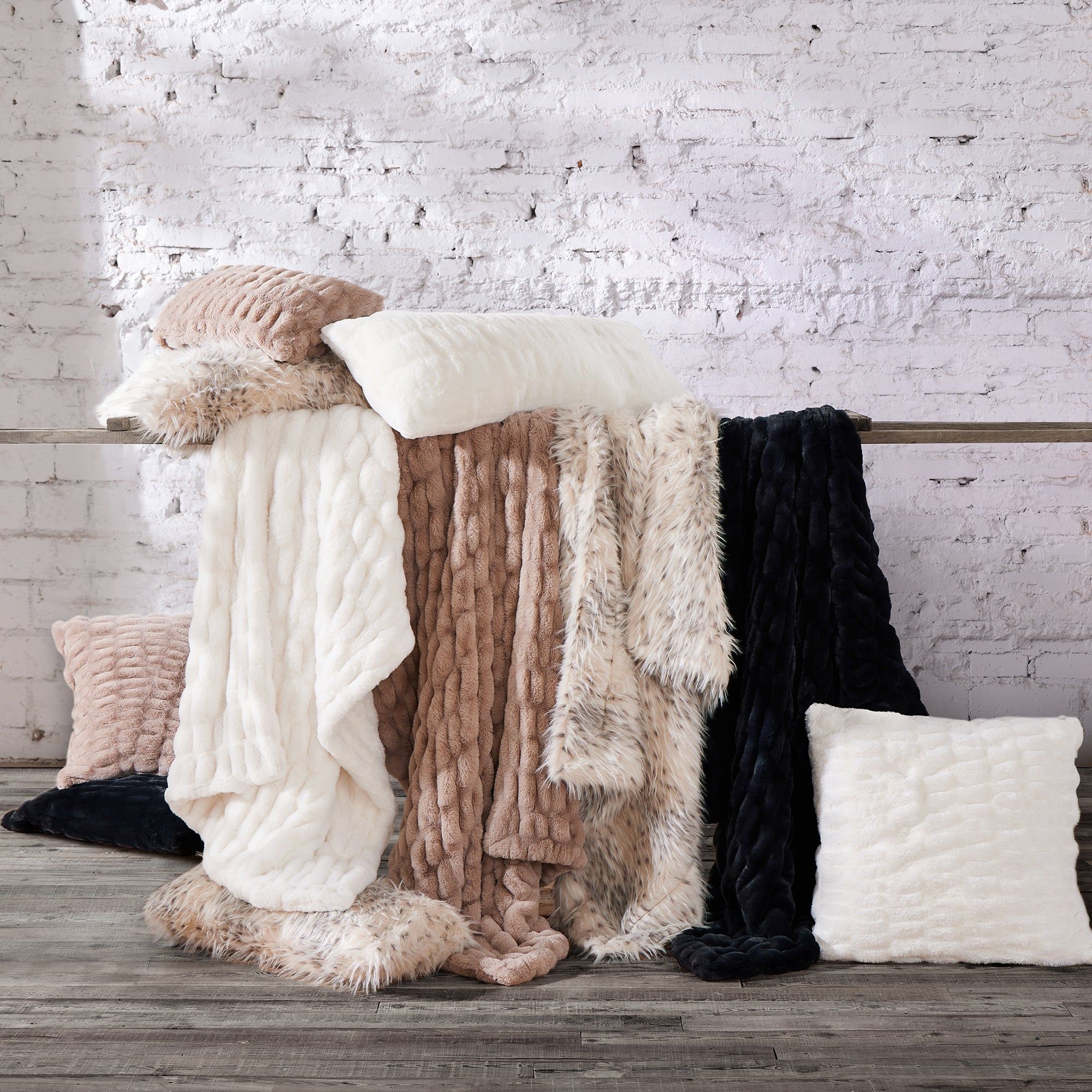 Ruched Rabbit - Euro Pillow With Down Insert - Blush