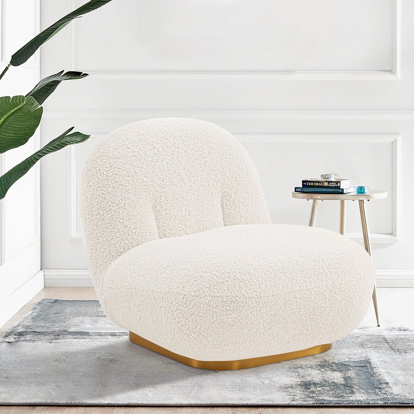 Edina - Lounge Accent Chair - White