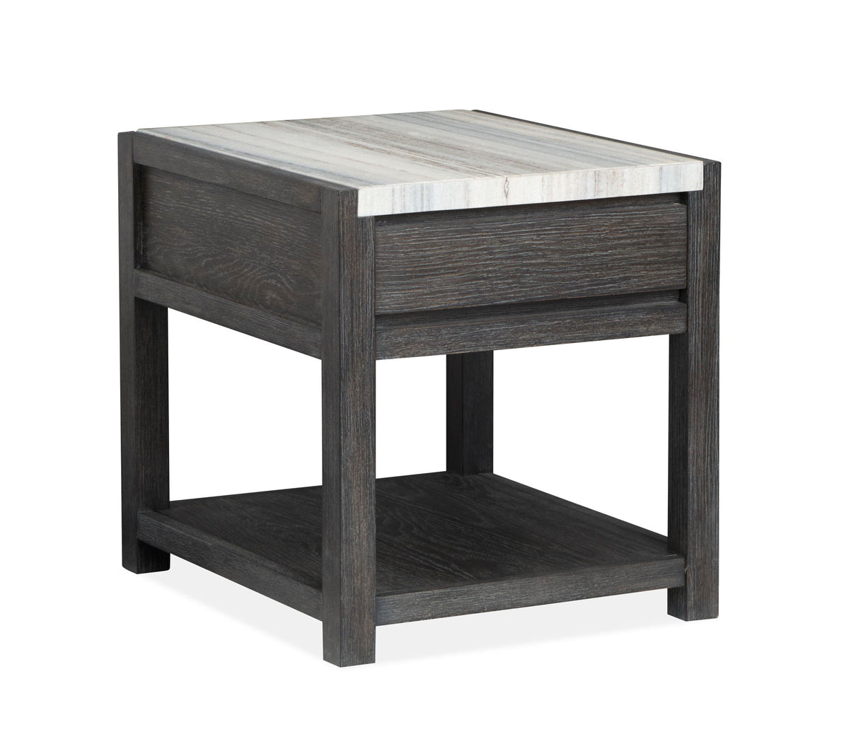 Plum Creek - Rectangular End Table - Ravenwood Black