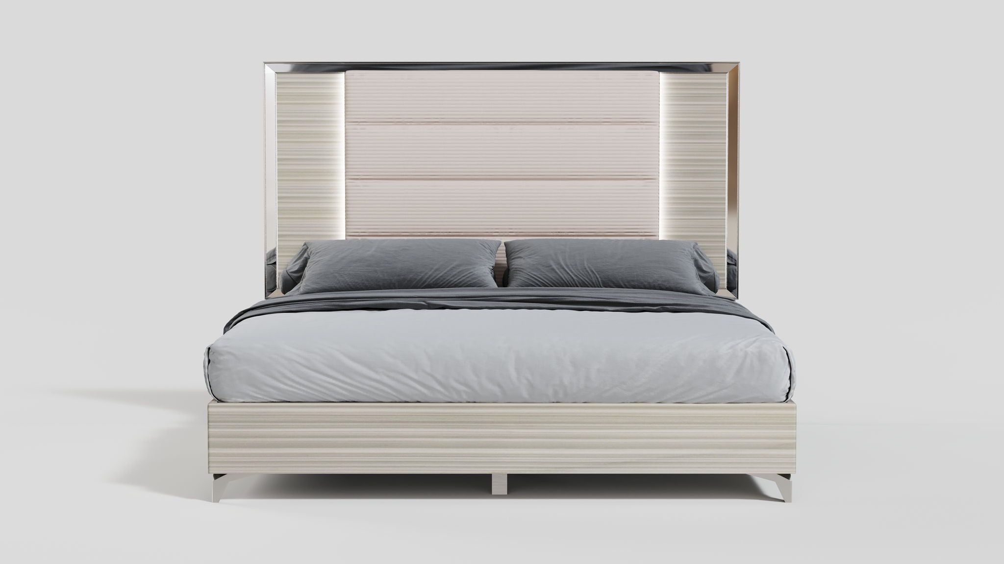 Zambrano - 6 Piece King Bedroom Set With Vanity Set - White