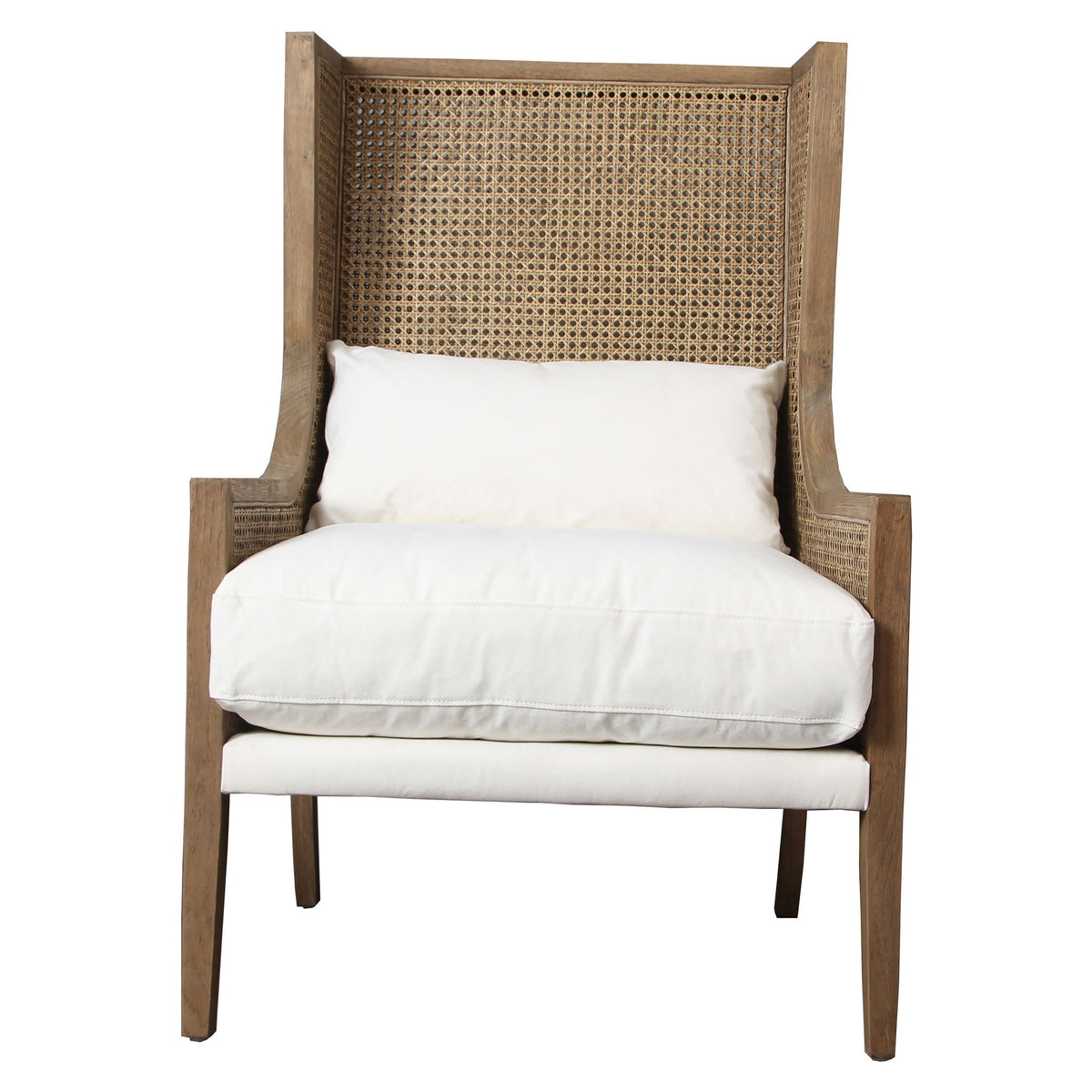 Mack - Occasional Chair - Natural And Off White