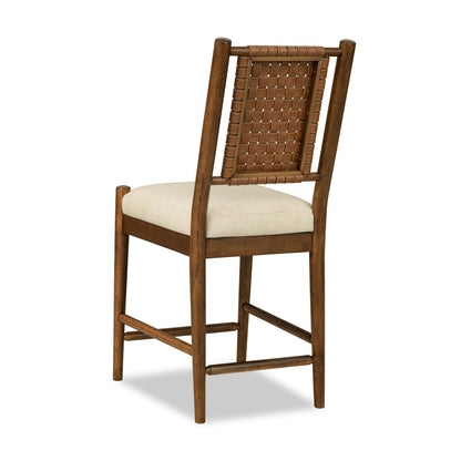 Lake House - Woven Back Counter Height Chair (Set of 2) - Pinecone