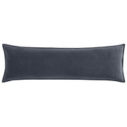 Cotton Canvas - Stonewashed Long Lumbar Pillow - Charcoal