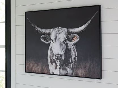 Harlandale - Black / White / Brown - Wall Art