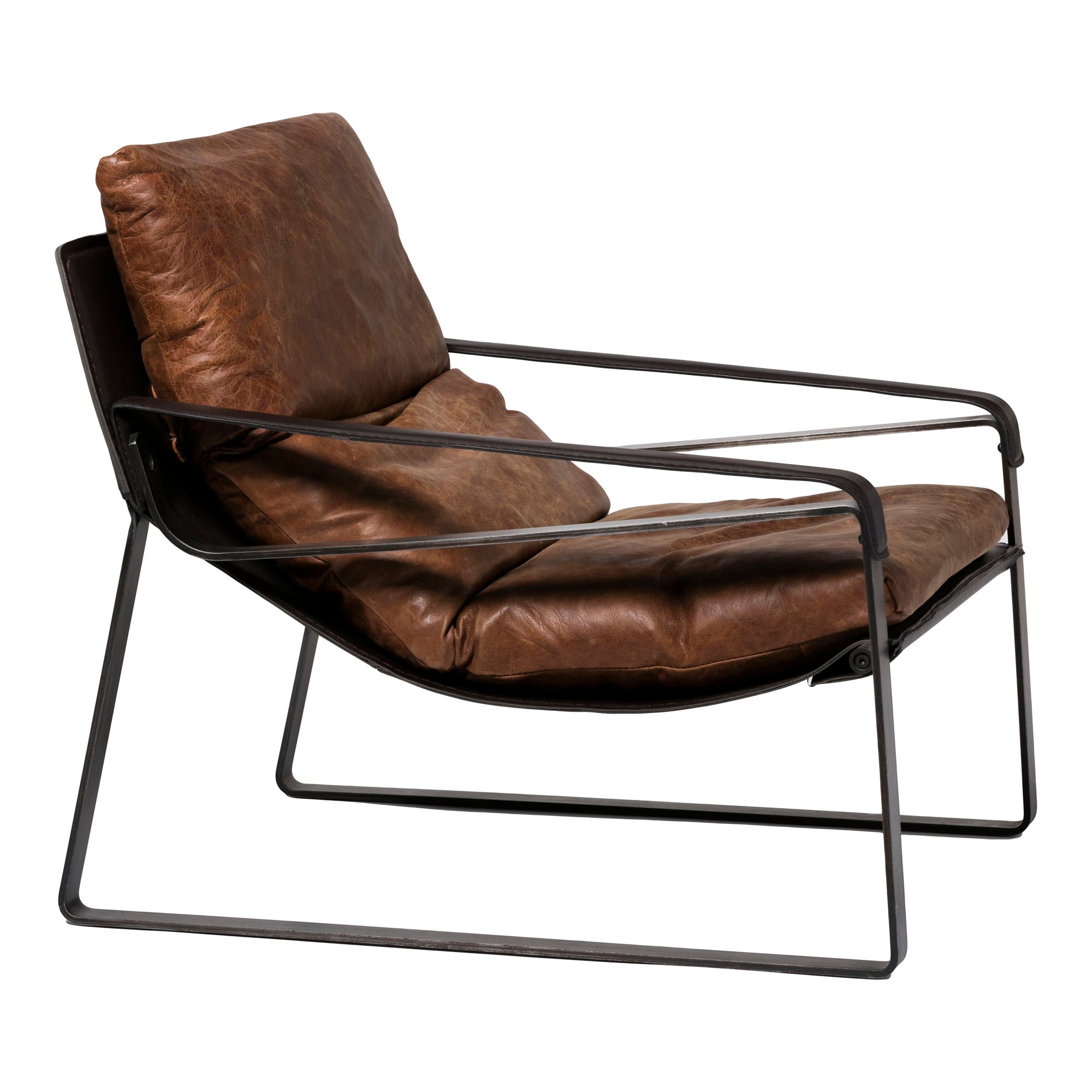 Connor Leather Club Chair - Thumbnail 4