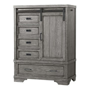 Foundry - Wood Chifferobe - Brushed Pewter