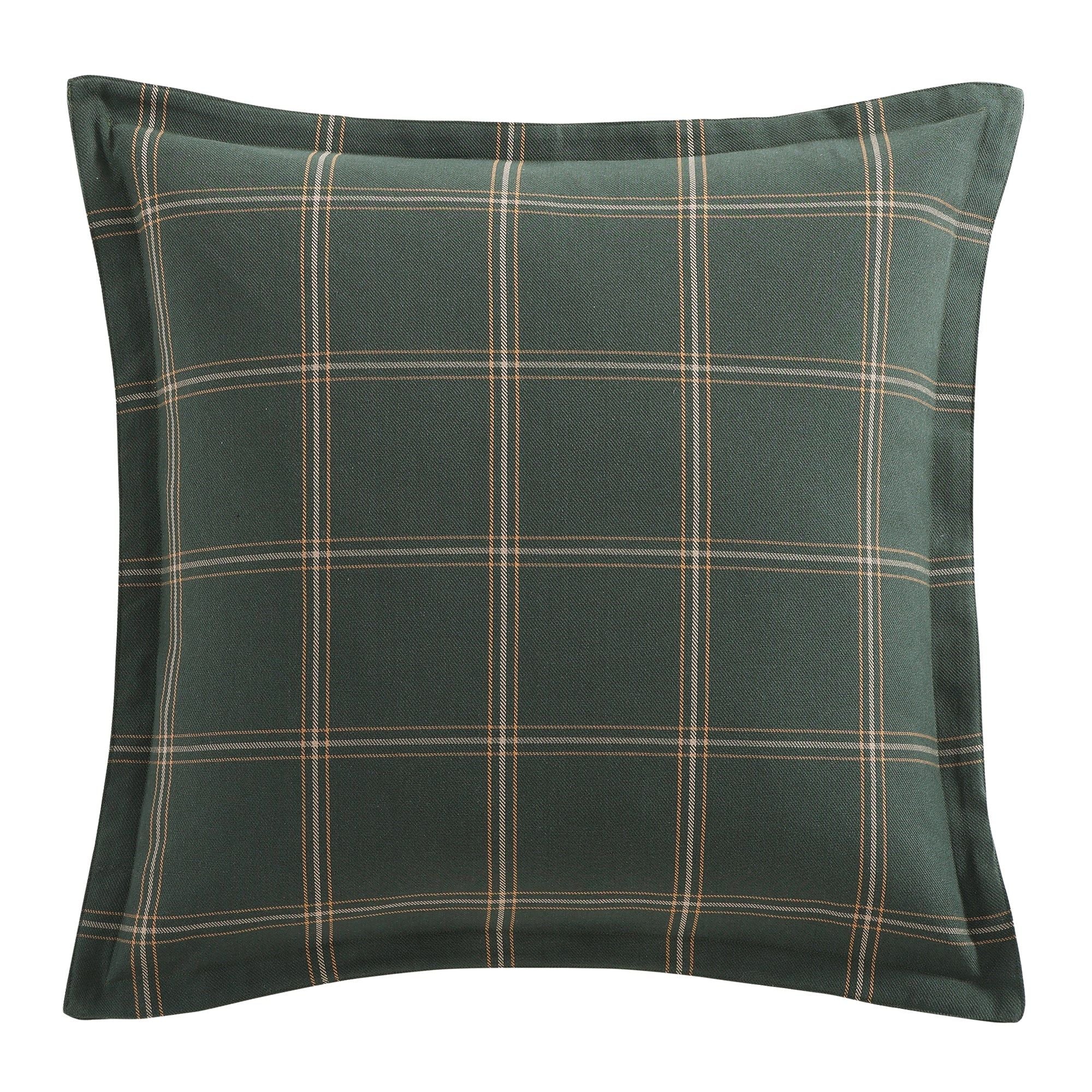 Windowpane - Plaid Euro Sham - Hunter Green